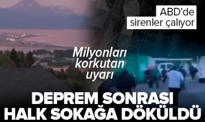 Son dakika: ABD'de 8.2 büyüklüğünde deprem! ABD'de korkutan deprem! ABD'de tsunami uyarısı!.